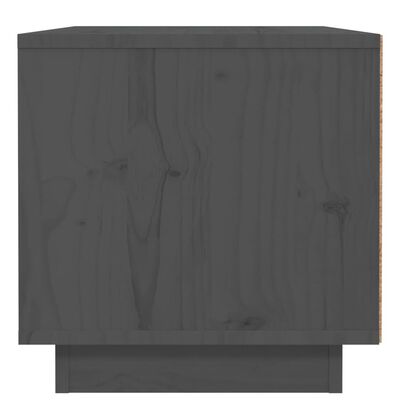 vidaXL Noptiere, 2 buc., gri, 40x34x35 cm, lemn masiv de pin