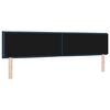 vidaXL Tăblie cap cu headboard albastru 200 cm Piele artificială
