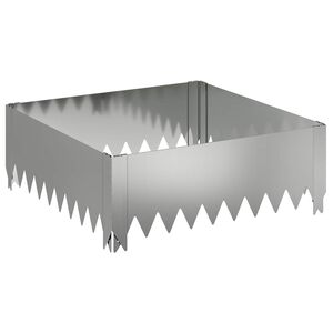 vidaXL Margine pentru gazon 60 x 60 x 20 cm Oțel Argintiu