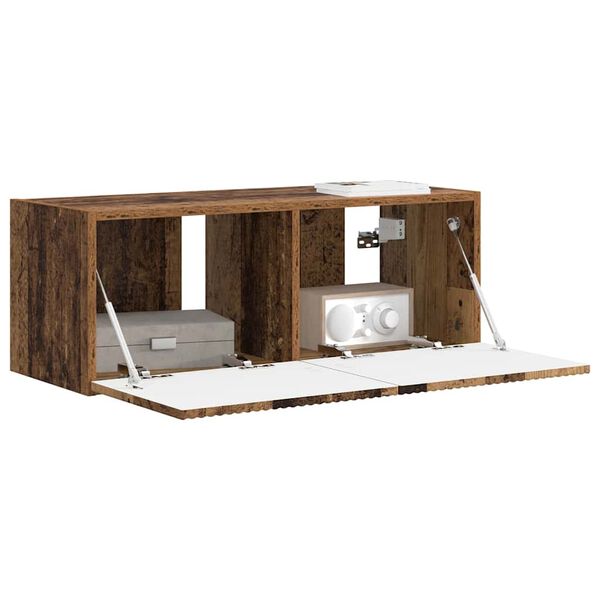 vidaXL Dulap TV de perete Lemn Vechi 60 x 31 x 29.5 cm Lemn compozit