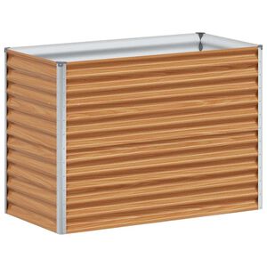 vidaXL Strat &icirc;nălțat de grădină 98 x 50 x 68 cm Oțel Galvanizat