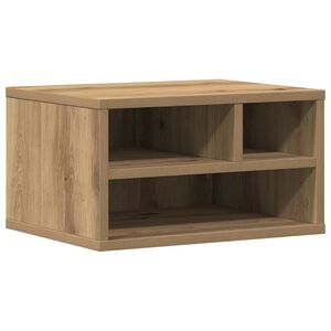vidaXL Suport pentru imprimantă Stejar Artizanal 40 x 32 x 22,5 cm