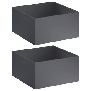 vidaXL Vază pentru Grădină 2 buc. Antracit 80 x 80 x 40 cm