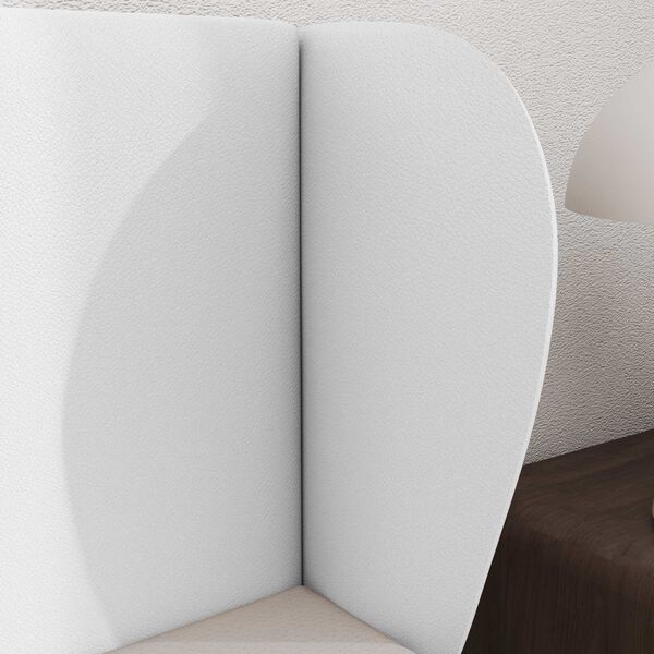 vidaXL Ureche pentru Tăblie Altele cu headboard Alb pur 40 x 23 x 6 cm