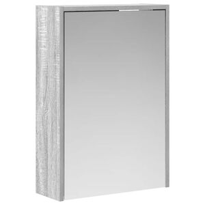 vidaXL Dulap cu oglindă pentru baie Gri Sonoma 43 x 16 x 62.5 cm