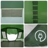 vidaXL Cort de camping tunel pentru 5 persoane, verde, impermeabil