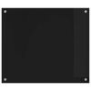 vidaXL Spate de bucătărie Negru 70 x 60 cm sticlă securizată