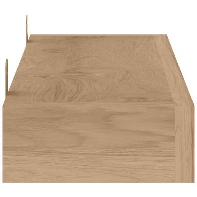 vidaXL Rafturi de perete, 2 buc., 90x15x4 cm, lemn masiv de tec