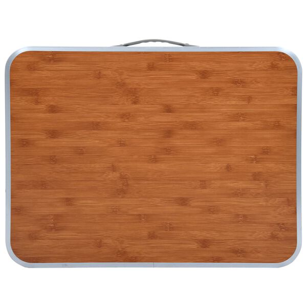 vidaXL Masă de camping pliabilă, 60 x 45 cm, aluminiu