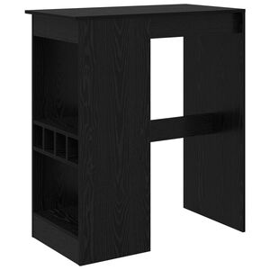 vidaXL Masă de bar Stejar Negru 90 x 47.5 x 103.5 cm Lemn compozit