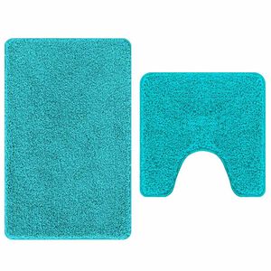 vidaXL Set de mochete anti-derapante pentru baie 2 buc. Turcoaz PP