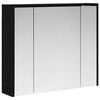 vidaXL Dulap cu oglindă pentru baie Stejar Negru 73,5 x 16 x 62,5 cm