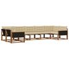 vidaXL Set de canapele de exterior 7 buc. Natural și Bej