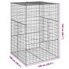 vidaXL Coș gabion cu capac, 100x100x150 cm, fier galvanizat