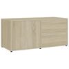 vidaXL Dulap TV, stejar sonoma, 80x34x36 cm, lemn prelucrat