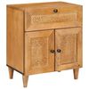 vidaXL Dulap de noapte Maro deschis 50 x 33 x 60 cm Lemn prelucrat