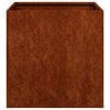 vidaXL Jardinieră Rusty 40x40x40 cm Oțel pentru intemperii
