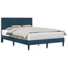 vidaXL Cadru de pat cu headboard albastru 160 x 200 cm Catifea