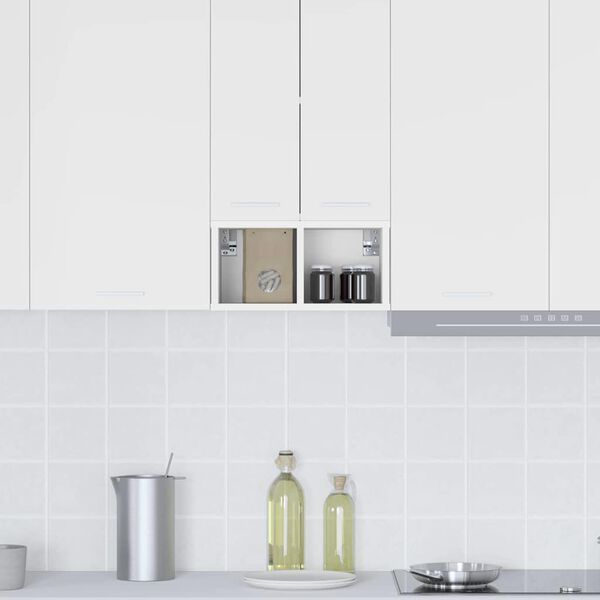 vidaXL Dulap suspendat Alb 20 x 29,5 x 40 cm Lemn compozit