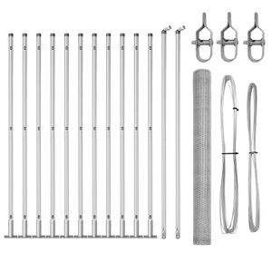 vidaXL St&acirc;lp de gard. Argintiu