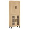 vidaXL Dulap &icirc;nalt, stejar sonoma, 69,5x34x180 cm, lemn compozit