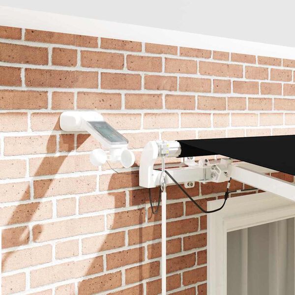 vidaXL Cortina Retractabilă Negru 300 x 250 cm Poliester și metal