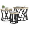vidaXL Masă laterală nesting 3 pcs Stejar Sonoma