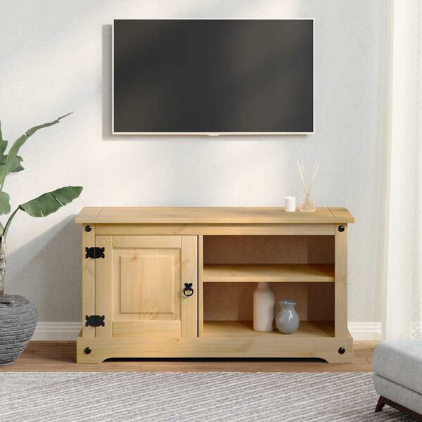vidaXL Dulap TV &bdquo;Corona&rdquo;, 100x40x52 cm, lemn masiv de pin