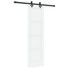 vidaXL Ușă glisantă ORKDAL 61 x 198,5 cm Lemn prelucrat Alb și negru