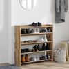 vidaXL Pantofar, stejar artizanal, 80x25x81 cm lemn prelucrat