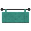 vidaXL Cap de pat suspendat Pe perete Turcoaz 110 x 55 x 5 cm Catifea