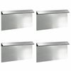 vidaXL Gard pentru melci 4 buc. 50 x 3,5 x 25 cm Oțel Galvanizat
