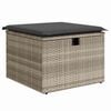 vidaXL Set de canapele pentru grădină 4 pcs Gri deschis Rattan poli