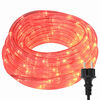 vidaXL Lumină cu sfoară cu lumini de fr&acirc;nghie Roșu 50 m PVC