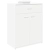 vidaXL Dulap, alb, 60x30x75 cm, lemn prelucrat
