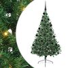 vidaXL Pom de Crăciun artificial pre-iluminat Verde 210 cm PVC