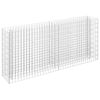 vidaXL Strat &icirc;nălțat gabion, 180 x 30 x 90 cm, oțel galvanizat