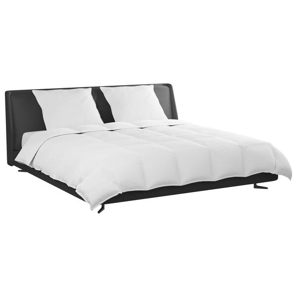 vidaXL Set de Pături cu pernă 3 pcs Alb Pene de rață