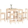 vidaXL Set mobilier de bar, 7 piese, lemn masiv de pin