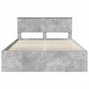 vidaXL Cadru de pat cu headboard Beton 160 x 200 cm Lemn compozit