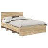 vidaXL Cadru de pat Stejar Sonoma 160 x 200 cm Lemn compozit