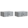 vidaXL Dulap de noapte suspendat 2 buc. Sonoma gri 49 x 34,5 x 20 cm