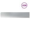 vidaXL Borduri de gazon 30 buc 20x103 cm Oțel galvanizat