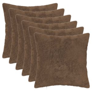 vidaXL Husă pentru pernă 6 buc. HEERLEN Maro deschis 30 x 30 cm