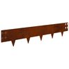 vidaXL Margine pentru gazon 10 buc. 100 x 20 cm Oțel Ruginit