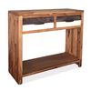 vidaXL Masă consolă, 86x30x75 cm, lemn masiv de acacia