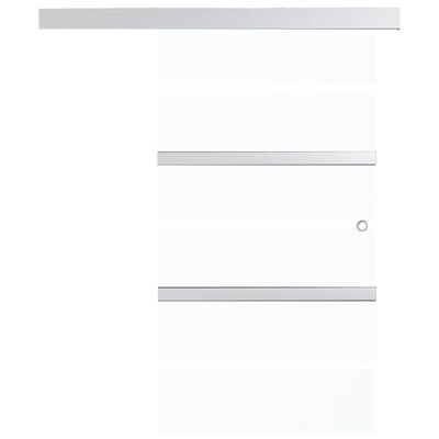 vidaXL Ușă glisantă, argintiu,102,5 x 205 cm, sticlă ESG și aluminiu