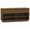 vidaXL Pantofar, maro miere, 110x34x52 cm, lemn masiv de pin