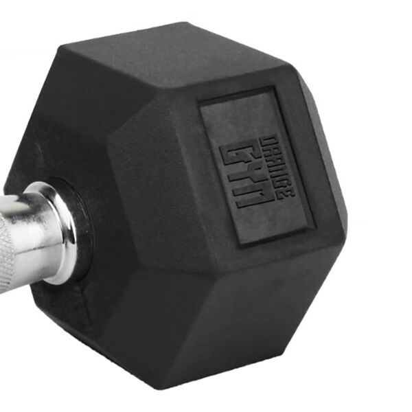 Orange Gym Ganteră hexagonală, negru, 20 kg