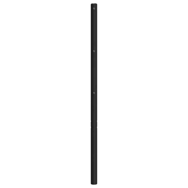 vidaXL Tăblie de pat de schimb metalică, negru, 160 cm